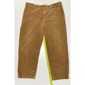 LL Bean Comfort Waist Corduroy Pants Mens 38 Tan Brown Wide Wale Cotton OHNC1